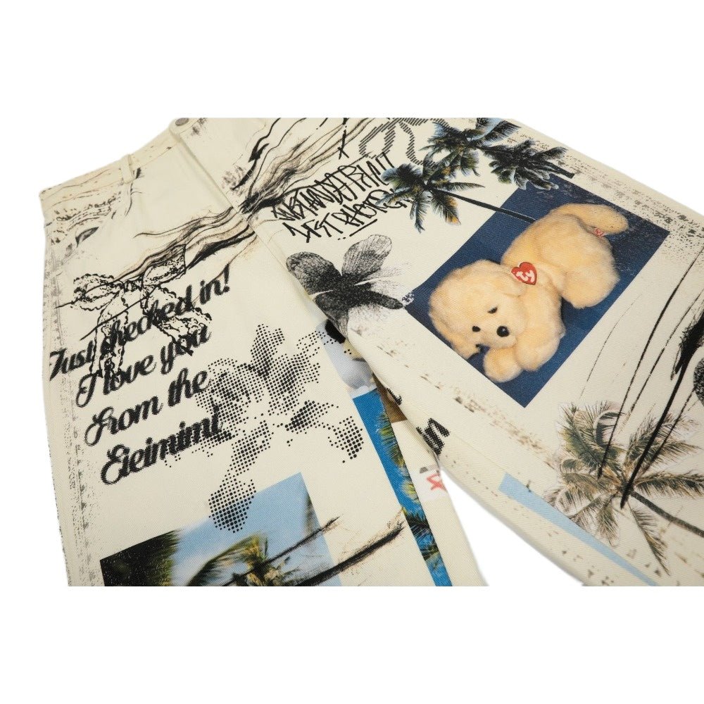 GraffitiVibe Patchwork Jeans - Thrashink