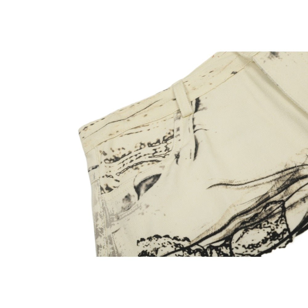 GraffitiVibe Patchwork Jeans - Thrashink