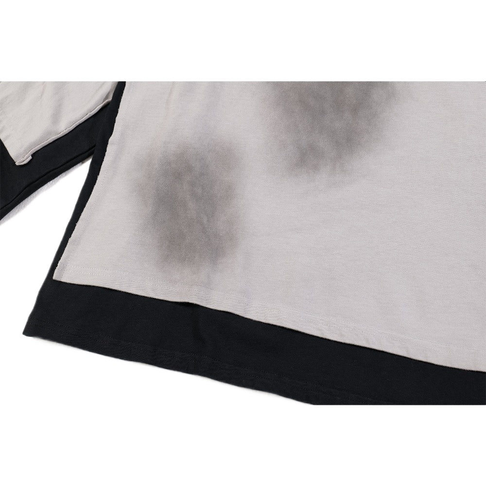 Graphic Print Contrast Sweatshirt - Thrashink