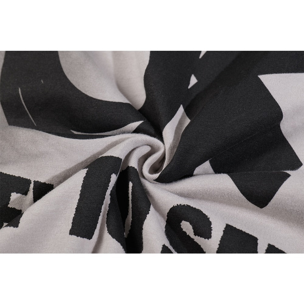 Graphic Print Contrast Sweatshirt - Thrashink