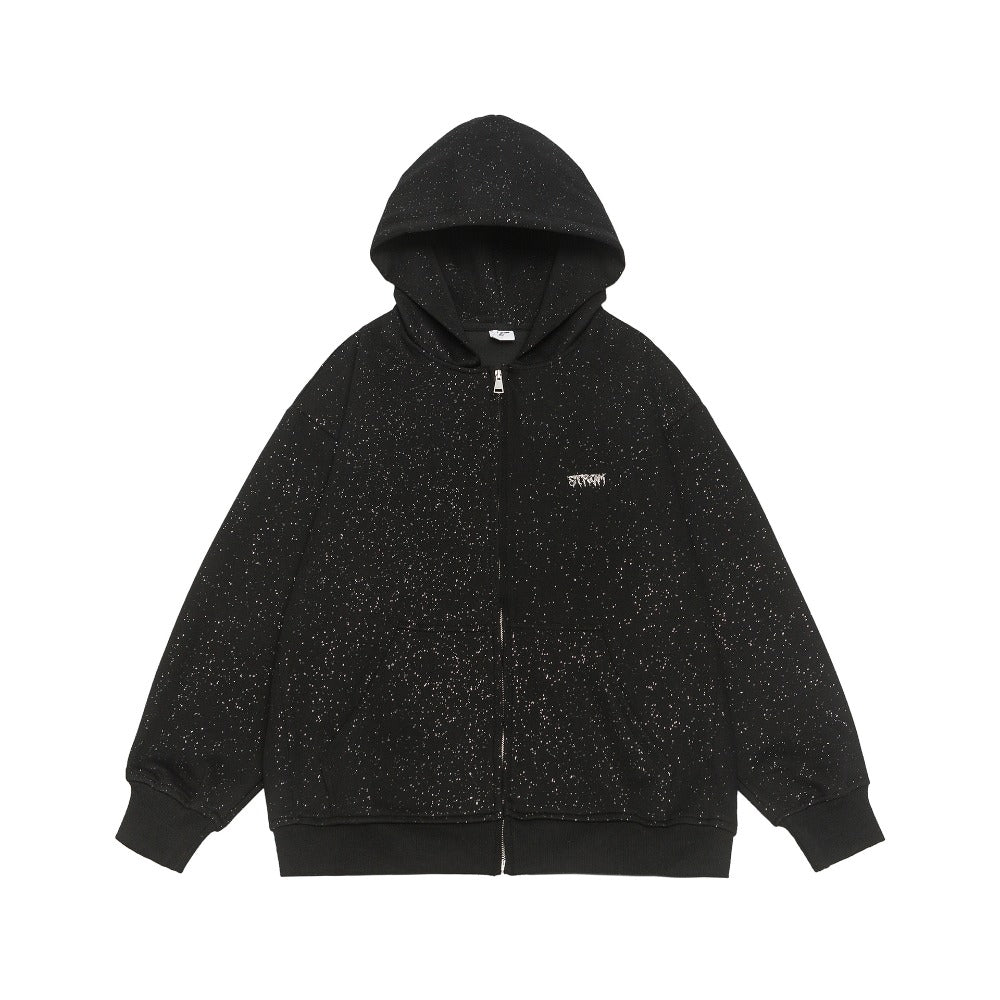 Gypsophila Sequined Cardigan Hoodie - Thrashink