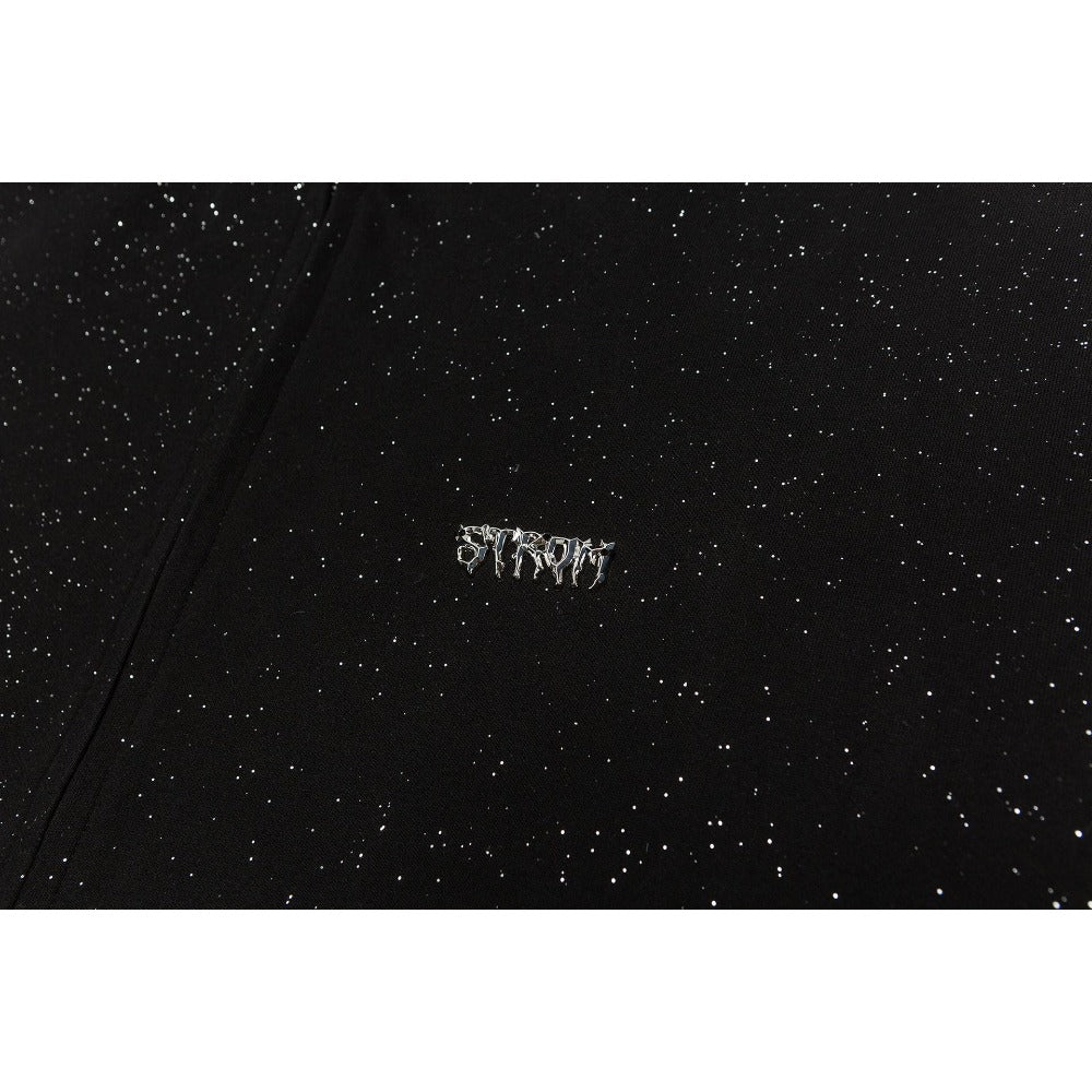 Gypsophila Sequined Cardigan Hoodie - Thrashink