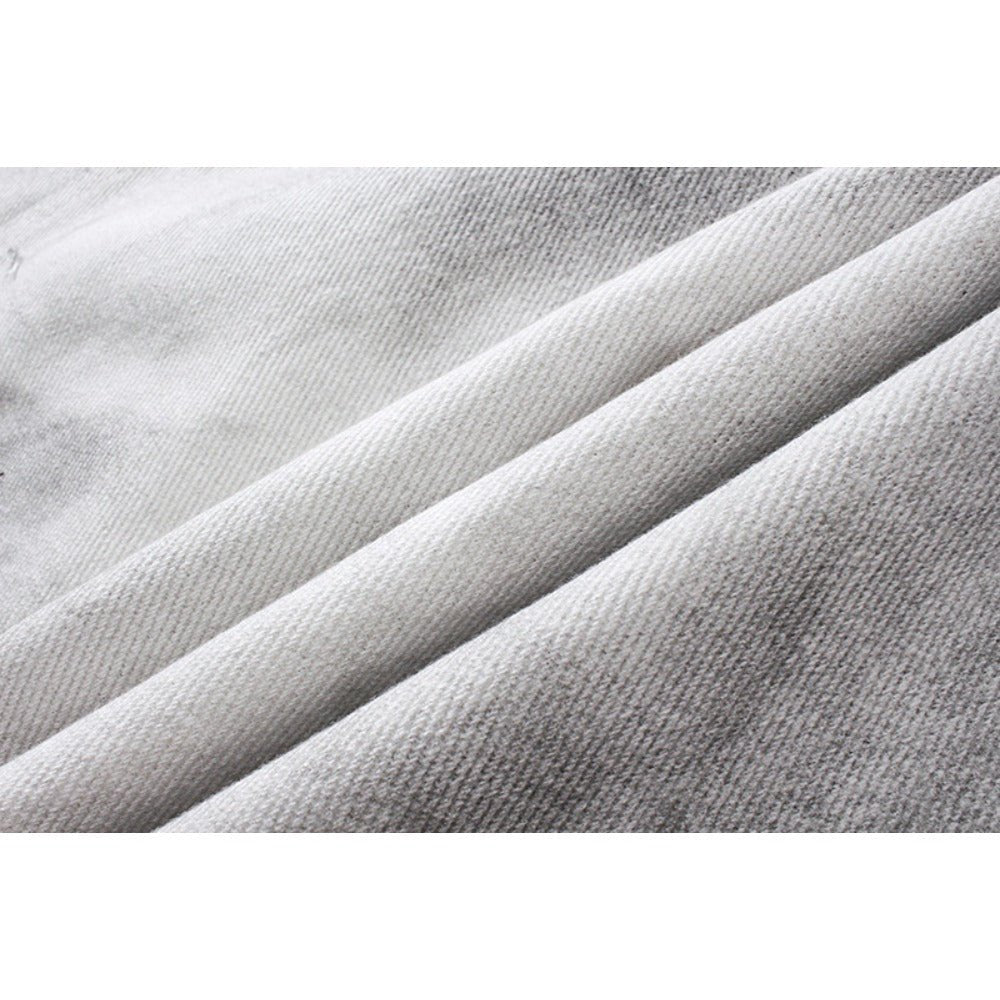 High Street Double Waistband Washed Jeans - Thrashink