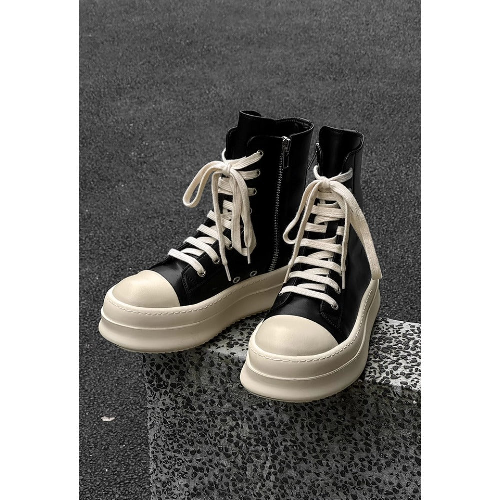 High - top Zip Platform Sneakers - Thrashink