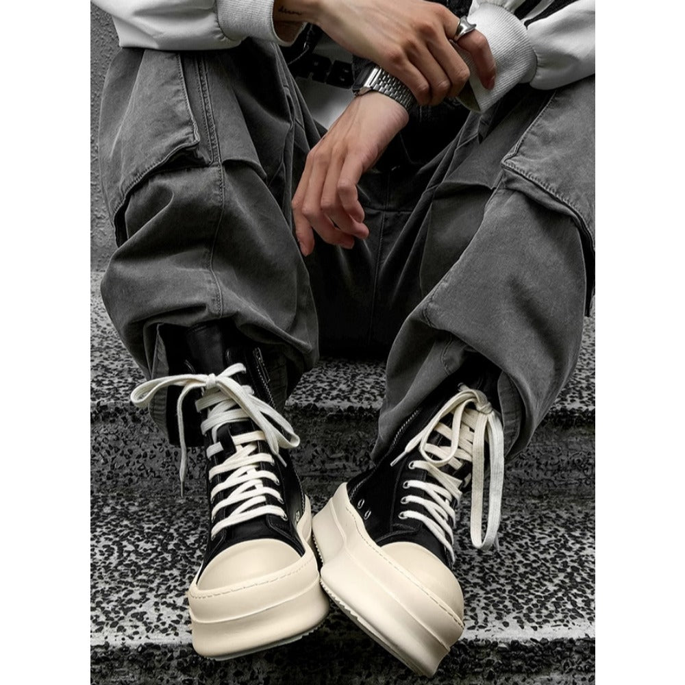 High - top Zip Platform Sneakers - Thrashink
