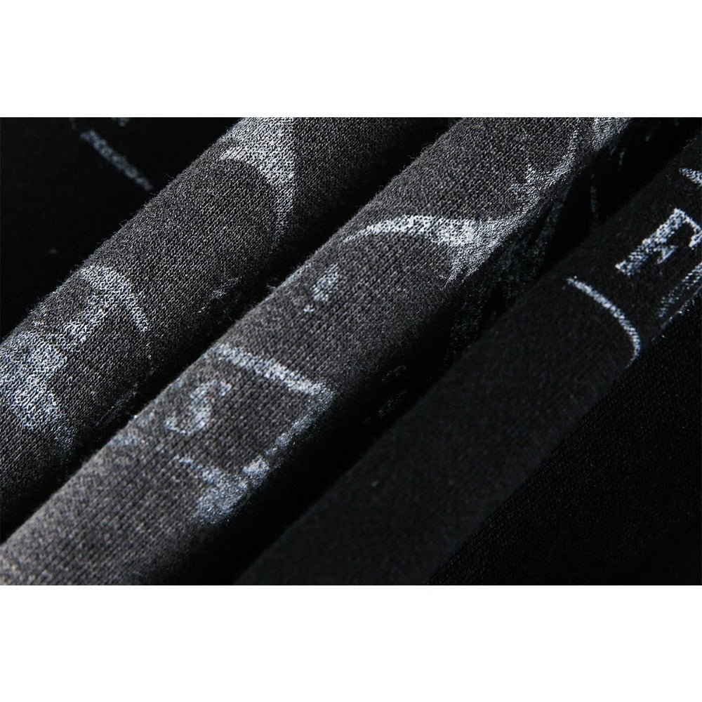 Hip - Hop Wasteland Style Washed Hoodie - Thrashink