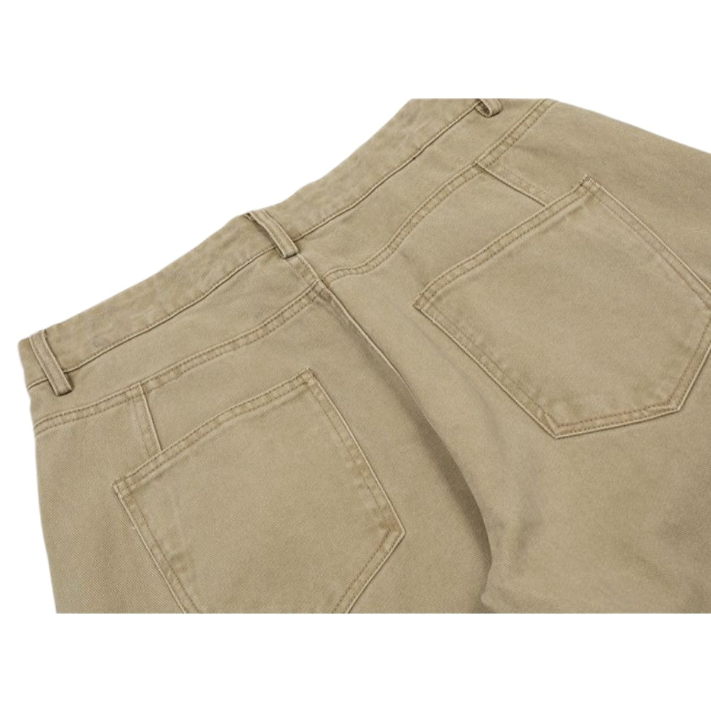 Knee - Pleated Wide - Leg Jeans - Thrashink
