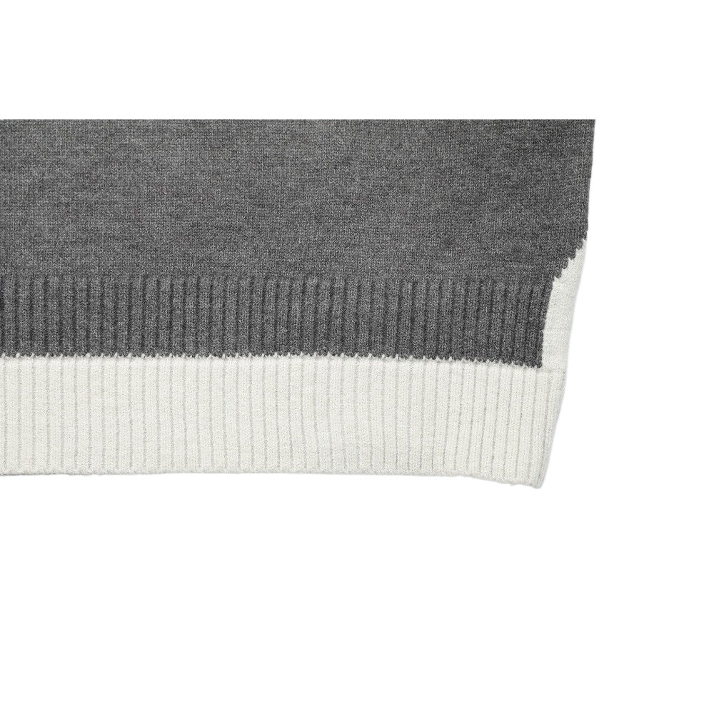 Knitted Polo Collar Fake Two - piece Shirt - Thrashink