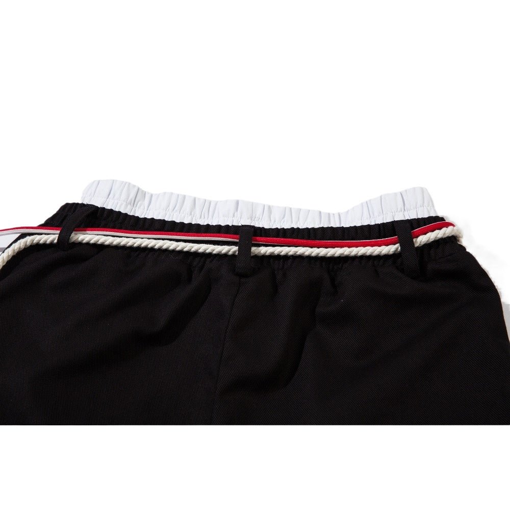 Lace - up Three - bar Sports Sweatpants - Thrashink