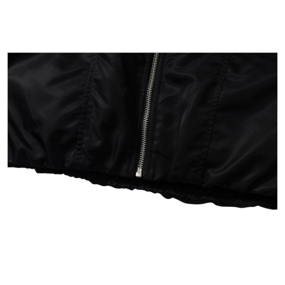 Leopard Lined Faux Fur Hooded Padded Jacket - Thrashink