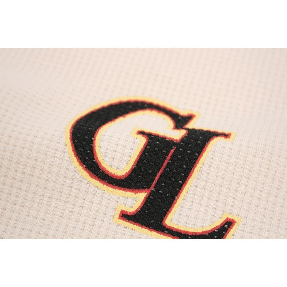 Letter Print Color - blocked Long - sleeved Shirt - Thrashink