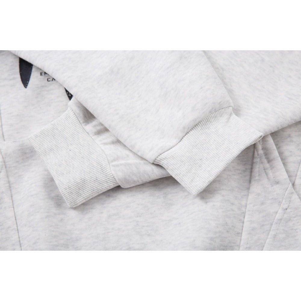 Lettering Dagger Print Hoodie - Thrashink