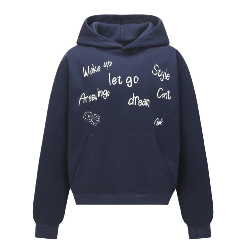 Lifestyle Slogan Hoodie - Thrashink