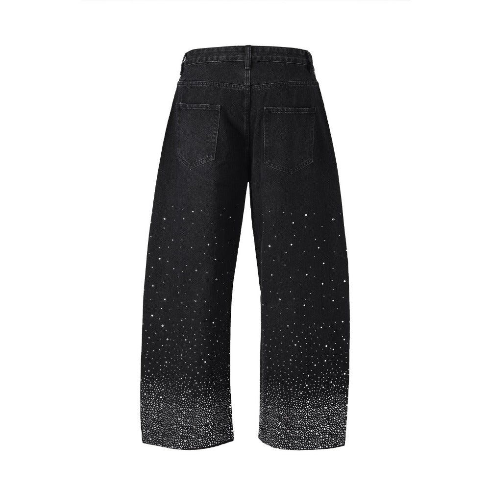 Lunar Light Rhinestones Jeans - Thrashink