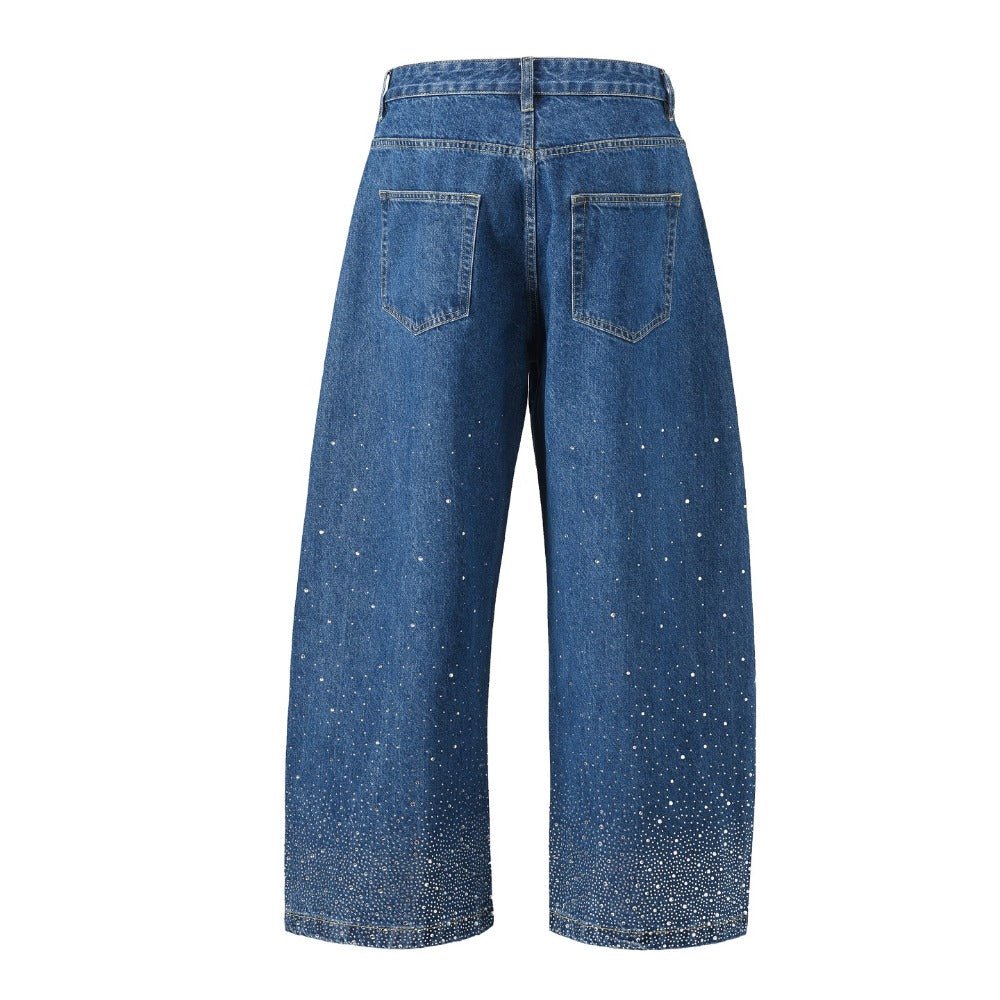 Lunar Light Rhinestones Jeans - Thrashink