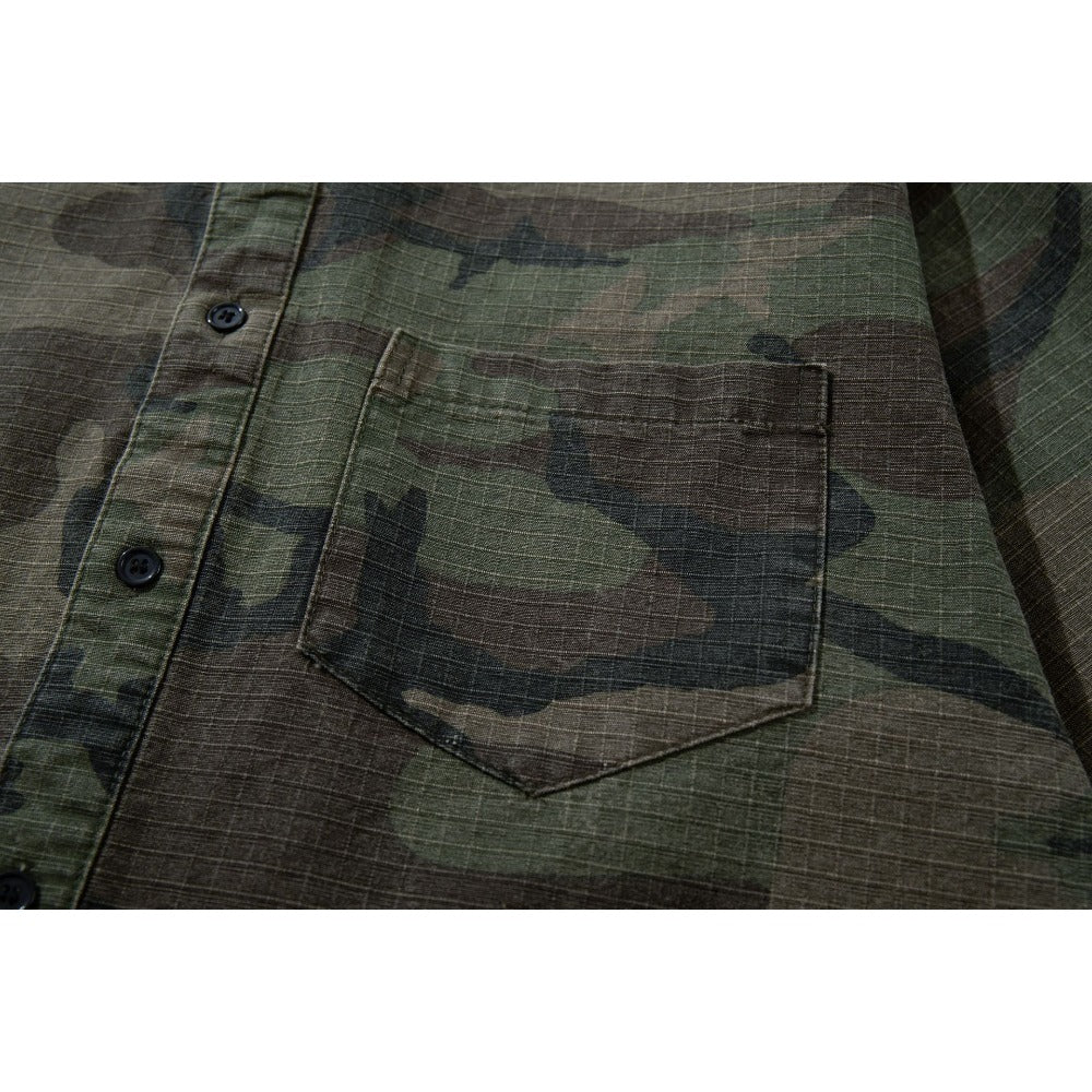 Men's Camouflage Long - Sleeve Shirt - Thrashink