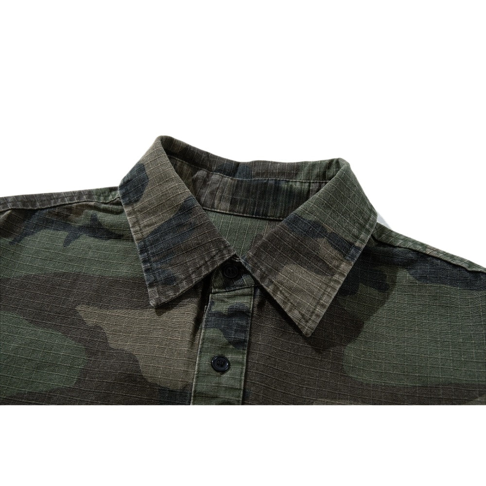 Men's Camouflage Long - Sleeve Shirt - Thrashink
