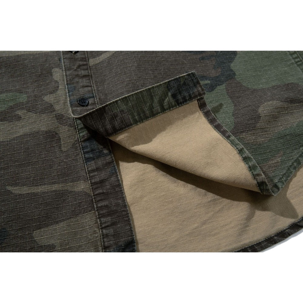 Men's Camouflage Long - Sleeve Shirt - Thrashink