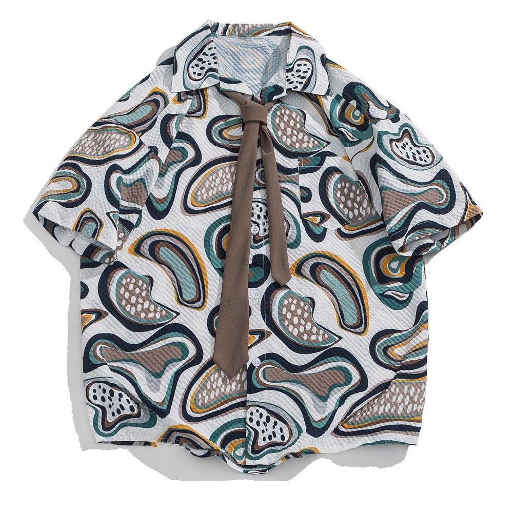 Messy Pattern Vintage Groove Shirt - Thrashink