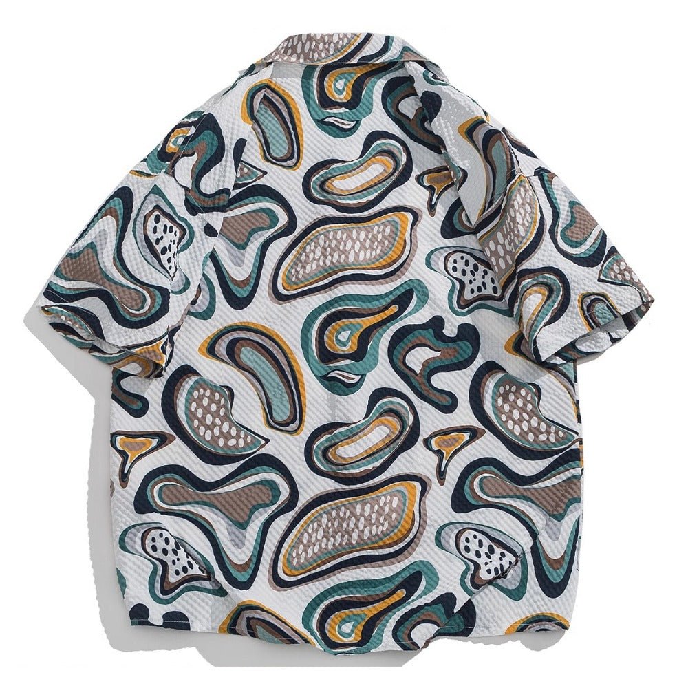 Messy Pattern Vintage Groove Shirt - Thrashink