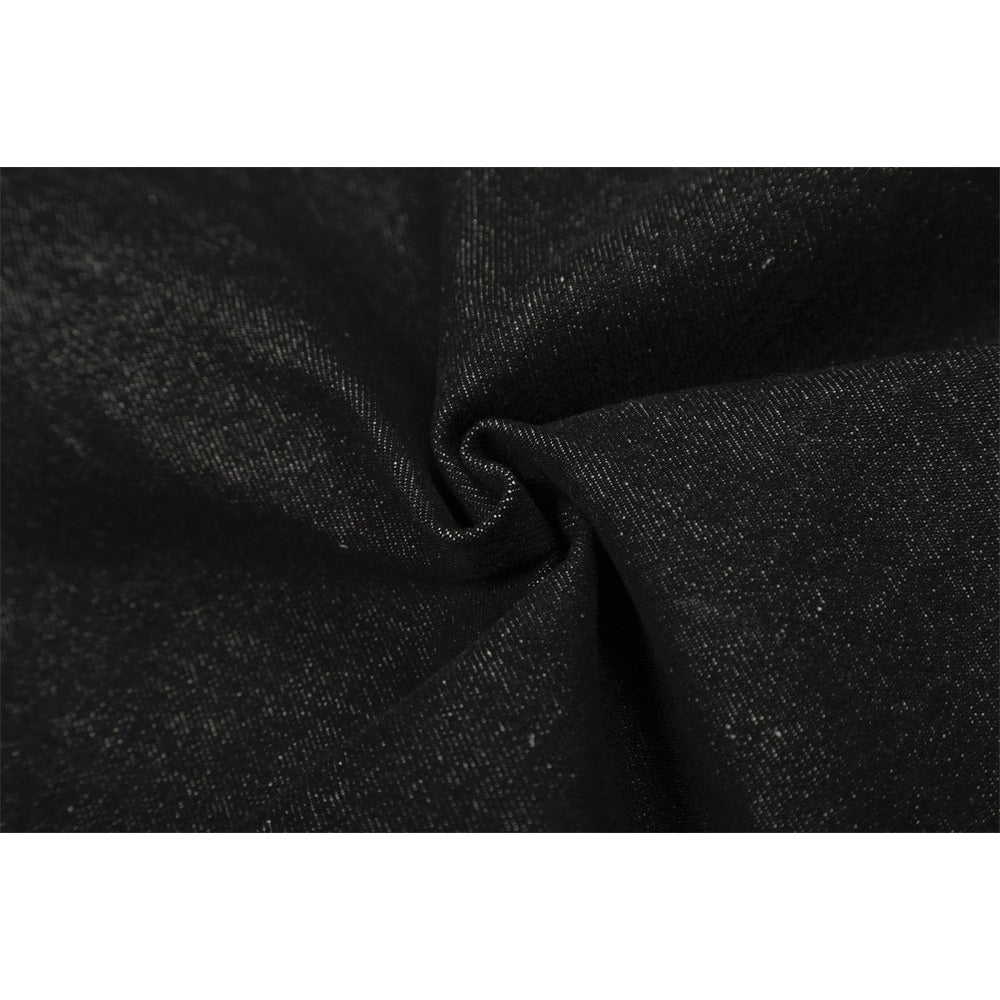 Metal Buckle Workwear Short Denim Jacket - Thrashink