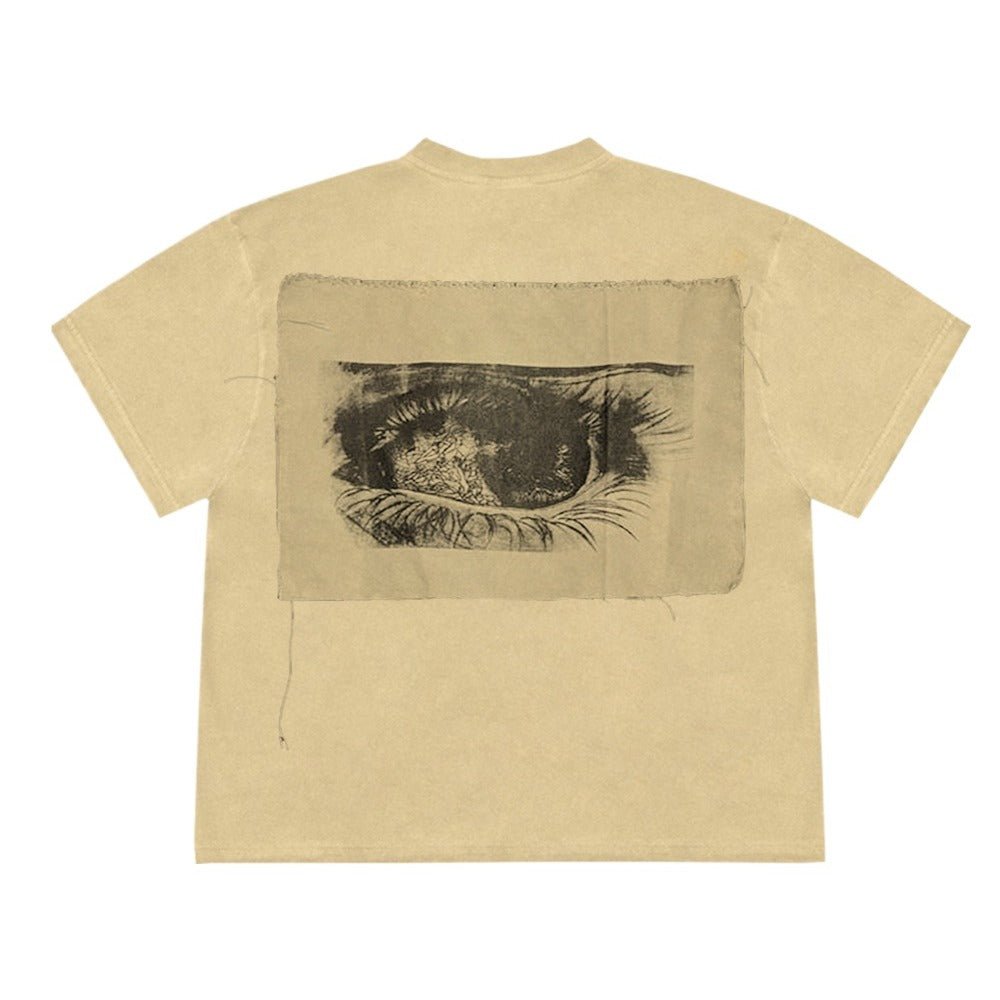 Mottled Patchwork Art T-Shirt - Thrashink
