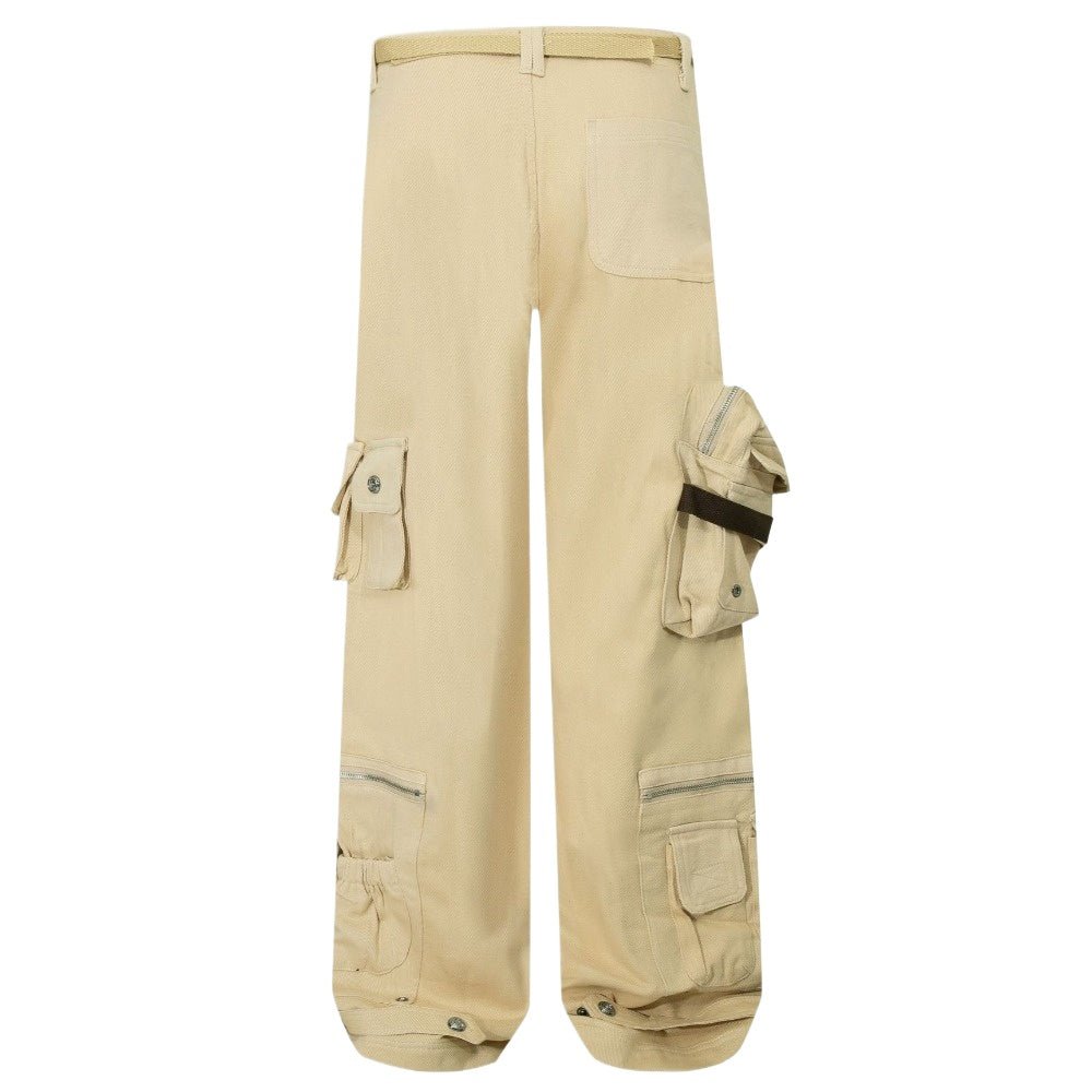 Multi - Pocket Techwear Cargo Pants - Thrashink