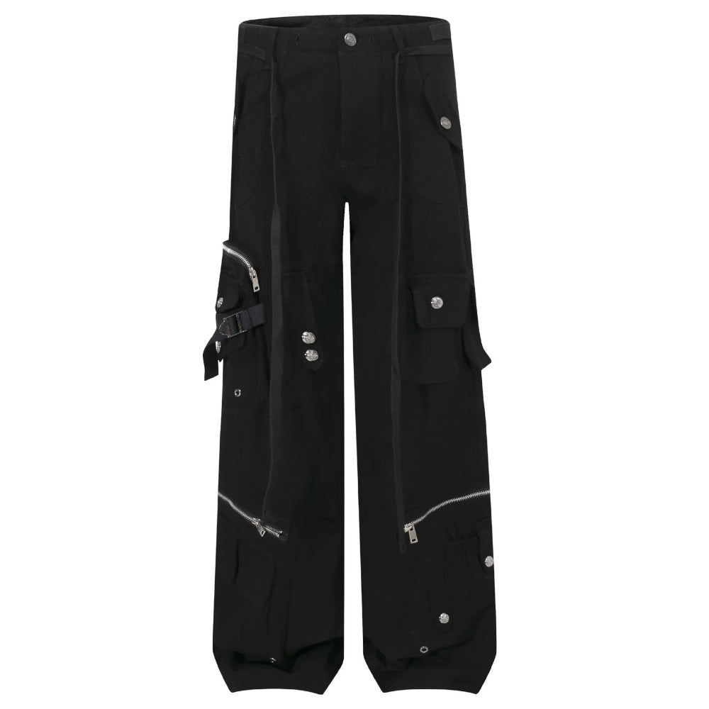 Multi - Pocket Techwear Cargo Pants - Thrashink