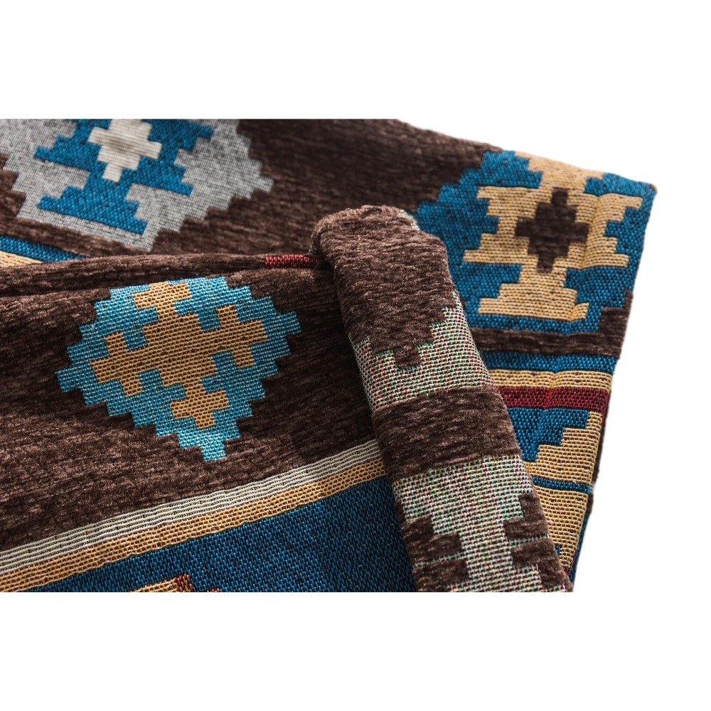 Navajo Patchwork Chenille Pants - Thrashink
