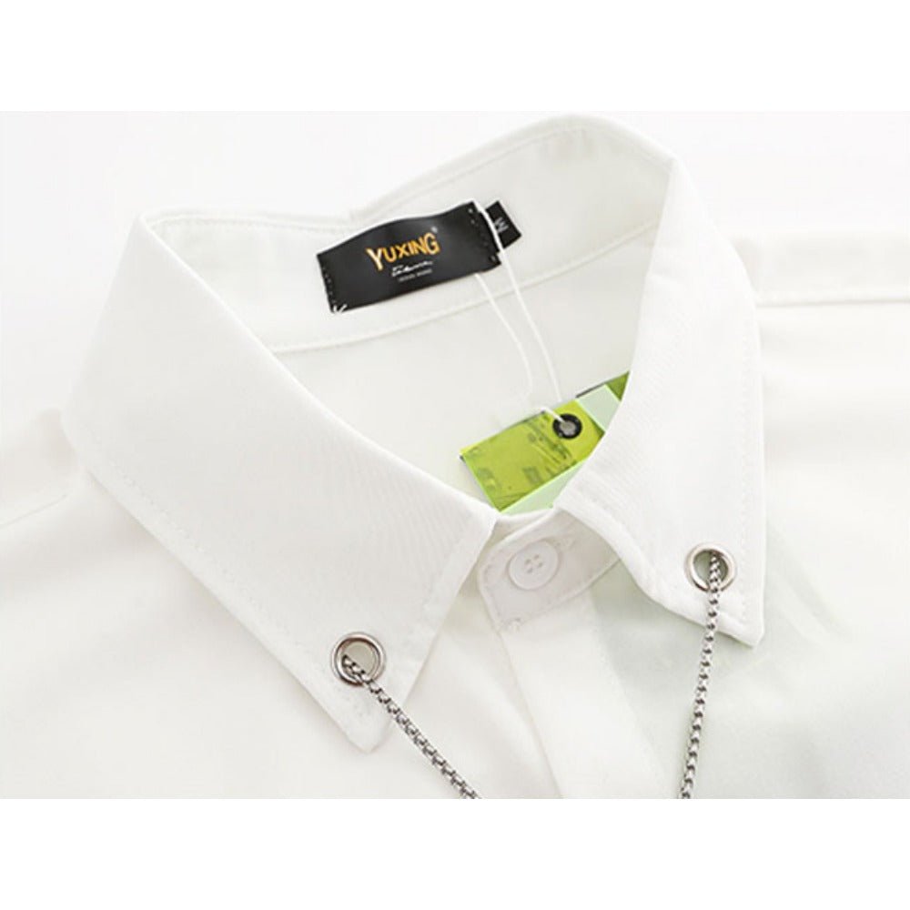 Necklace Short Sleeve Shirt - Thrashink