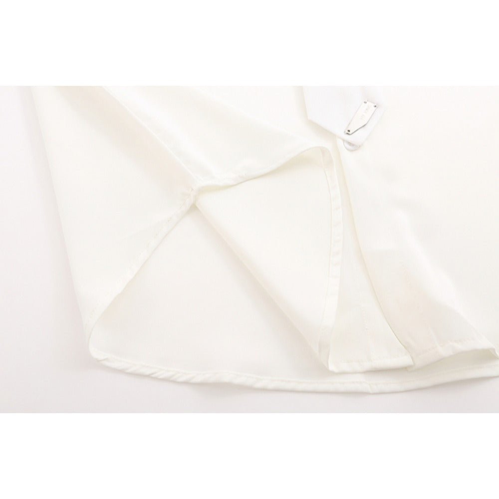 Necklace Tie Short Sleeve Shirt - Thrashink