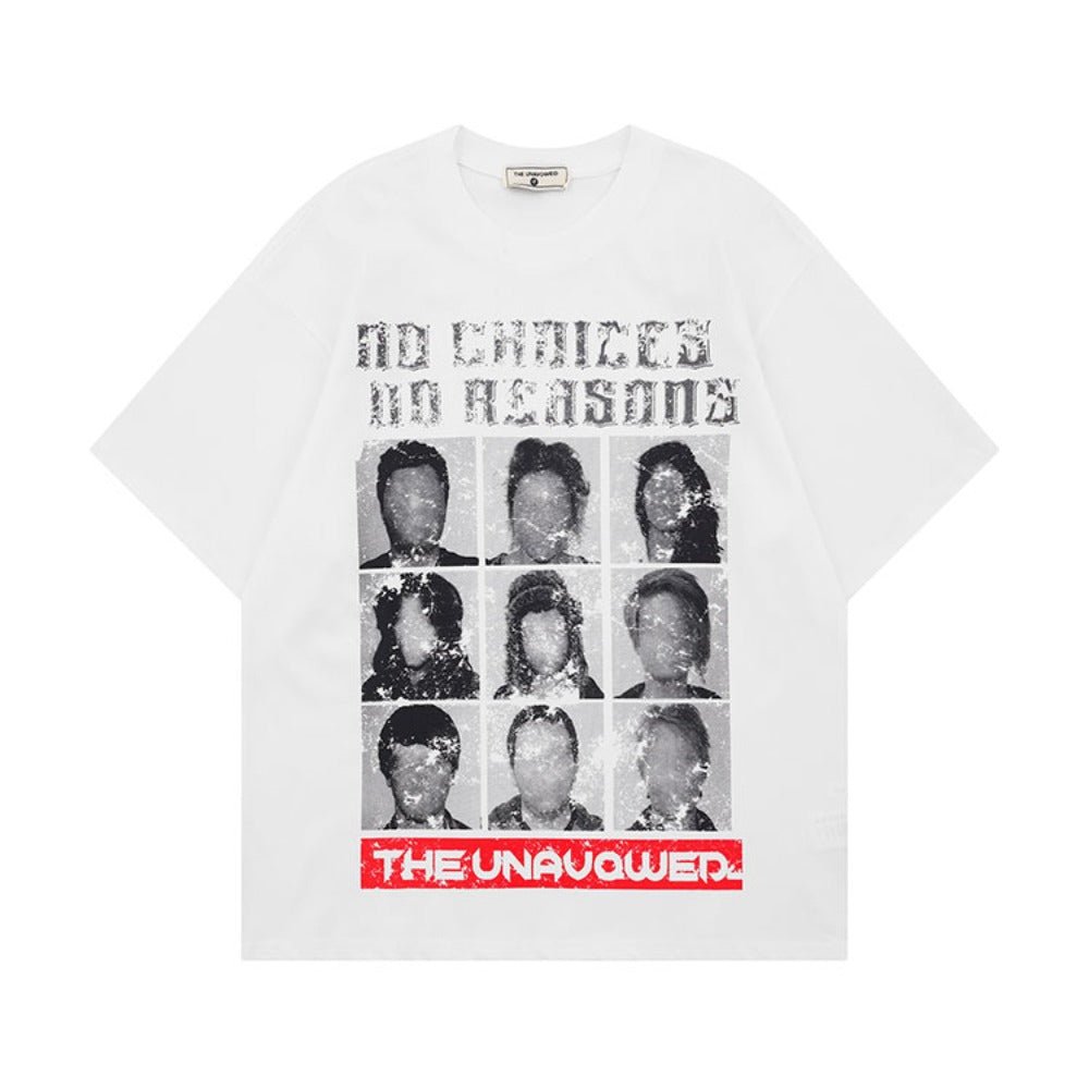Nine Grid Urban Portrait T-Shirt - Thrashink