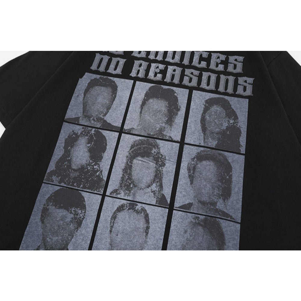 Nine Grid Urban Portrait T-Shirt - Thrashink