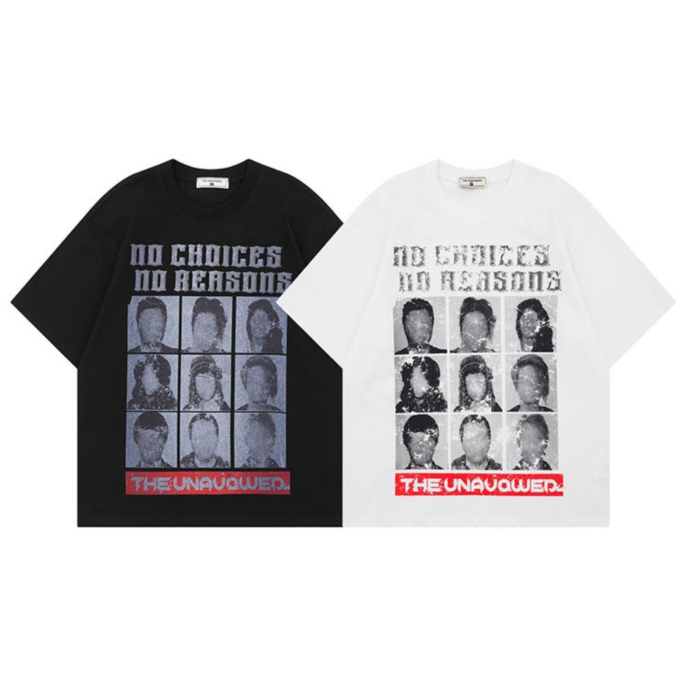 Nine Grid Urban Portrait T-Shirt - Thrashink