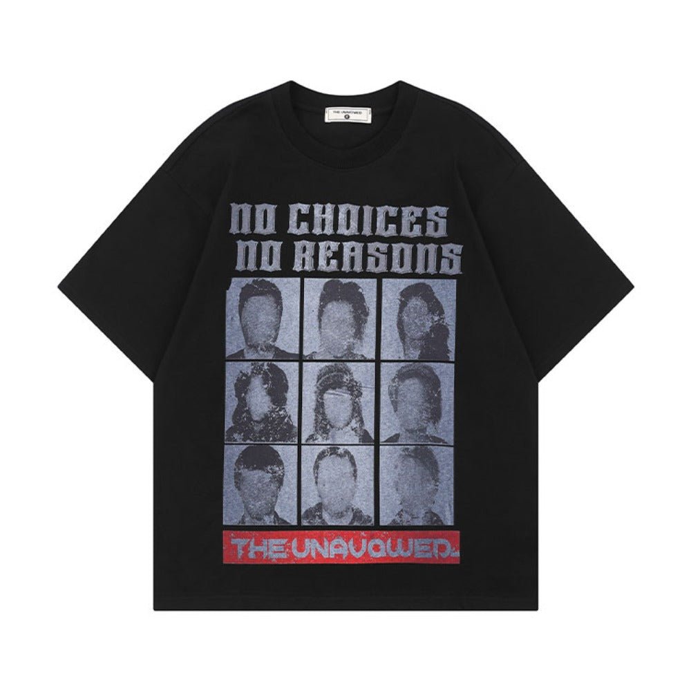 Nine Grid Urban Portrait T-Shirt - Thrashink