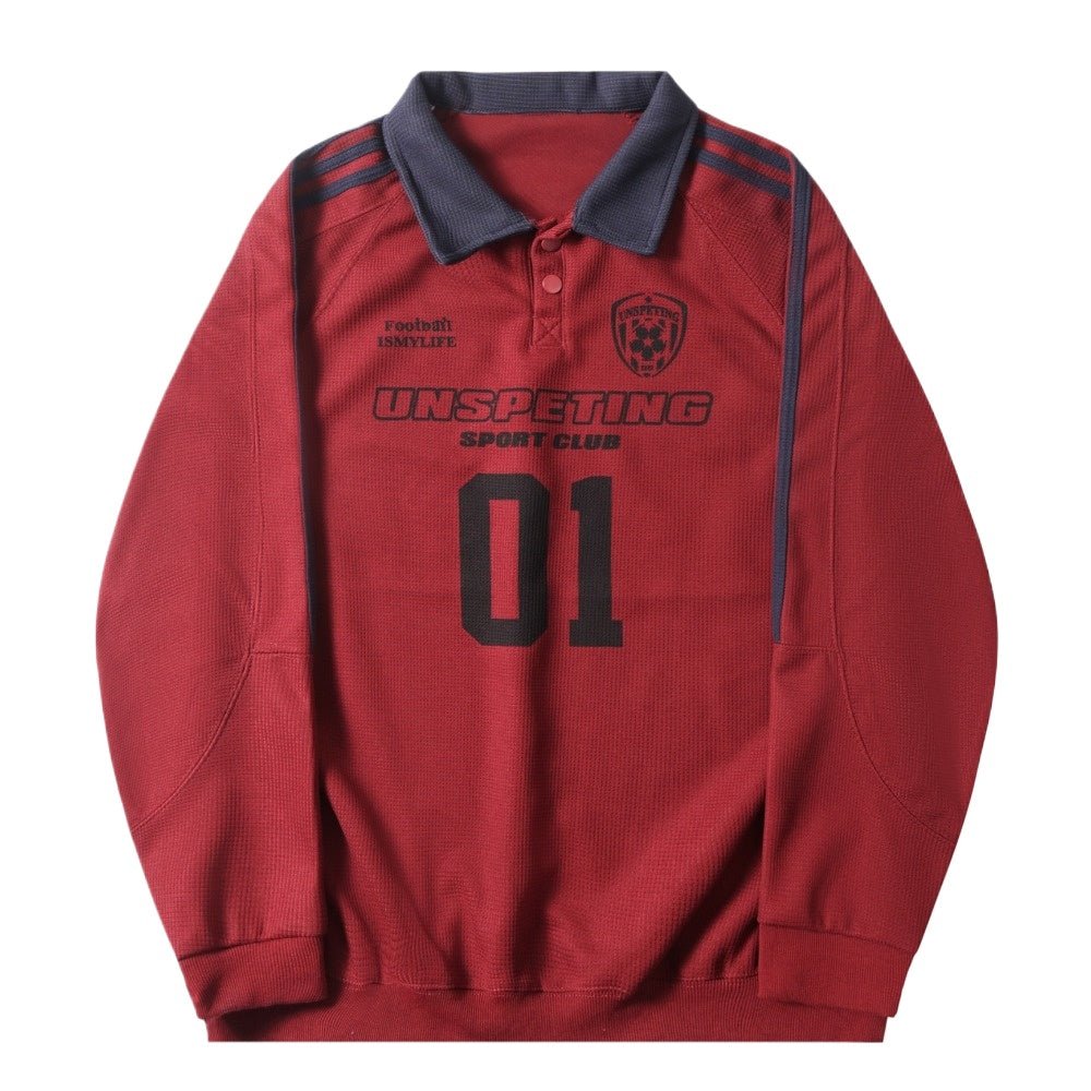 No. 01 Retro Sports Polo Shirt - Thrashink