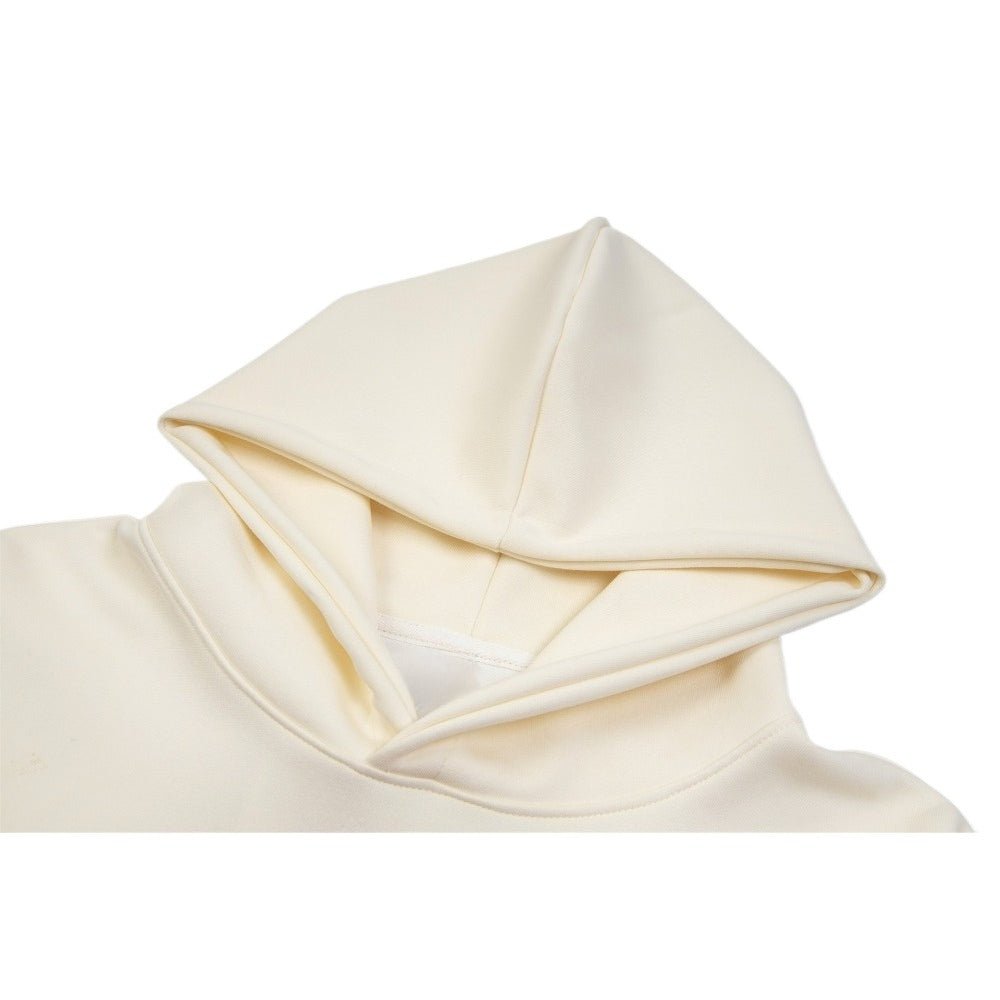 NO MADE? Fuzzy Letter Print Hoodie - Thrashink