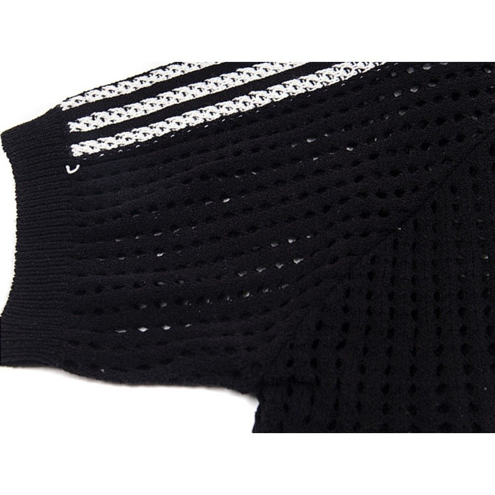 No.56 Openwork Knitted Shirt - Thrashink
