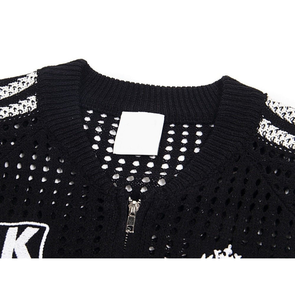 No.56 Openwork Knitted Shirt - Thrashink