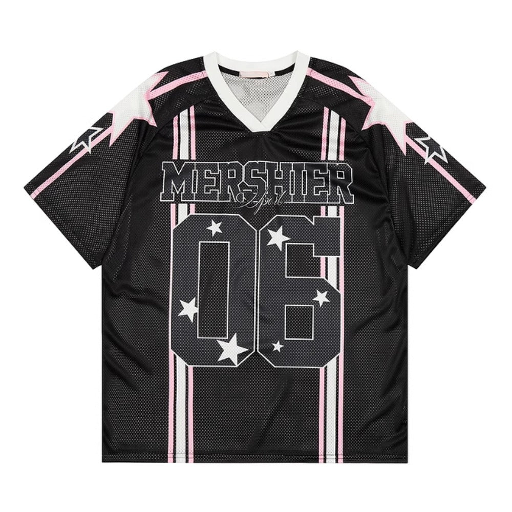 No.6 Star Jersey T-Shirt - Thrashink