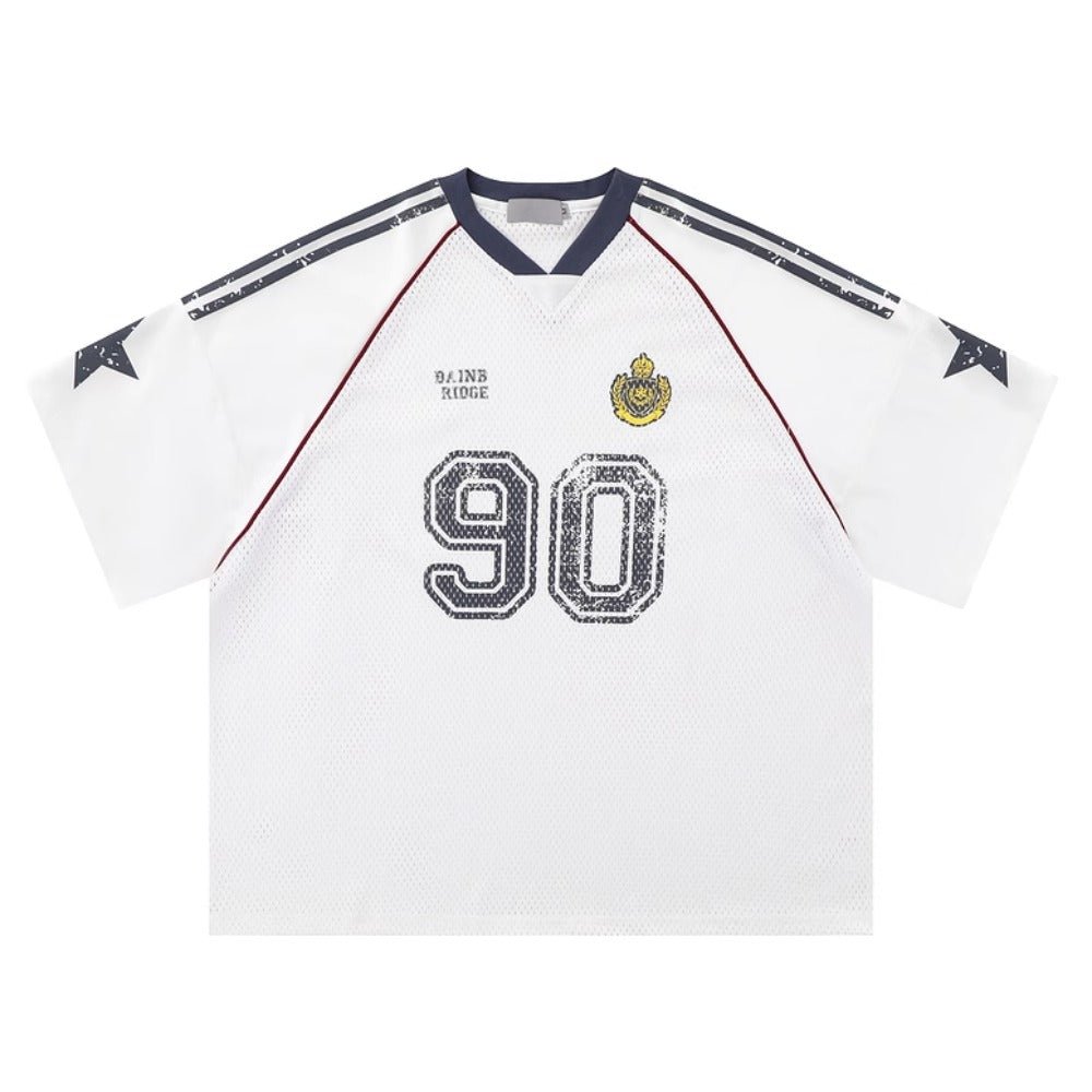 No.90 Star Jersey T-Shirt - Thrashink
