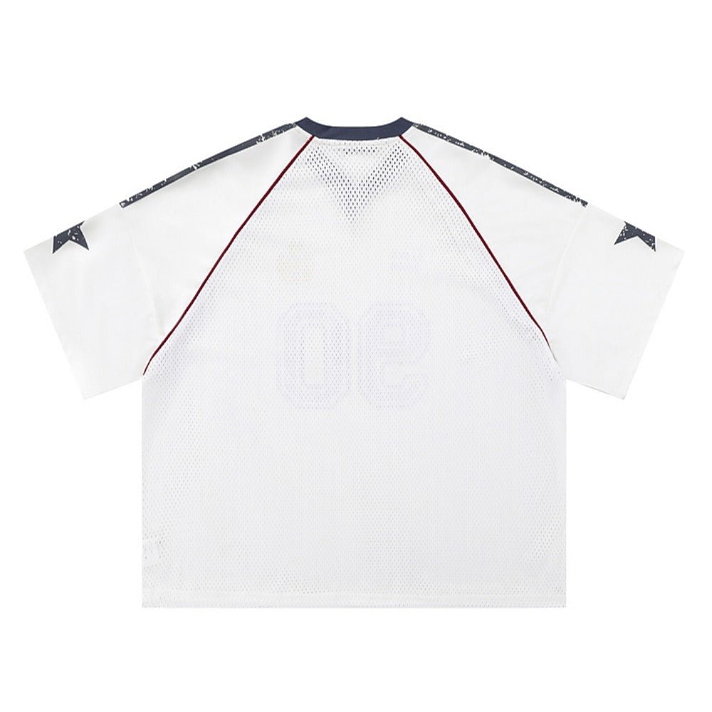 No.90 Star Jersey T-Shirt - Thrashink