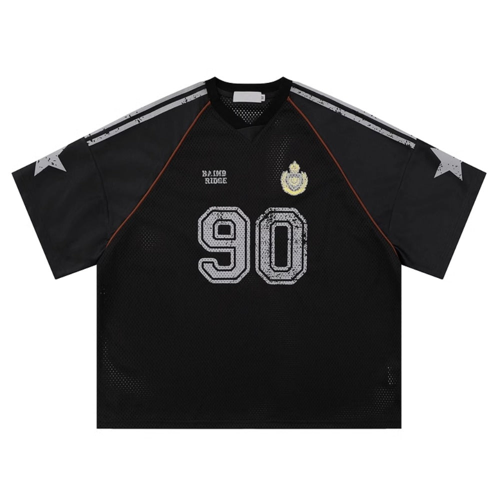 No.90 Star Jersey T-Shirt - Thrashink