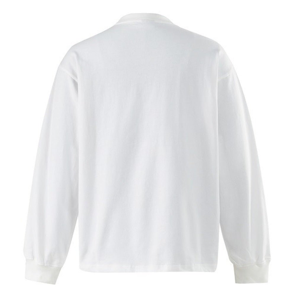 Note Graffiti Print Long Sleeve T-Shirt - Thrashink