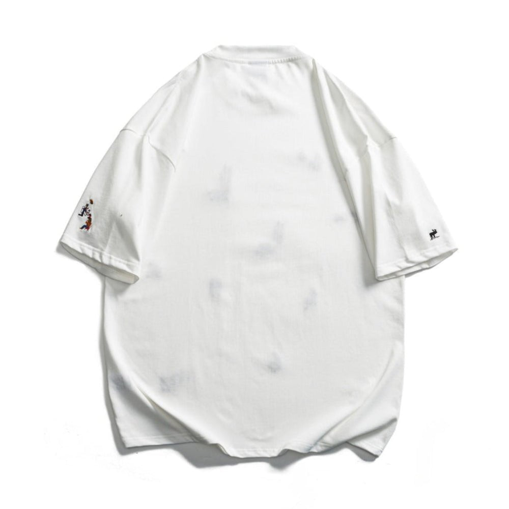Outdoor Camping Embroidered Printed T-Shirt - Thrashink