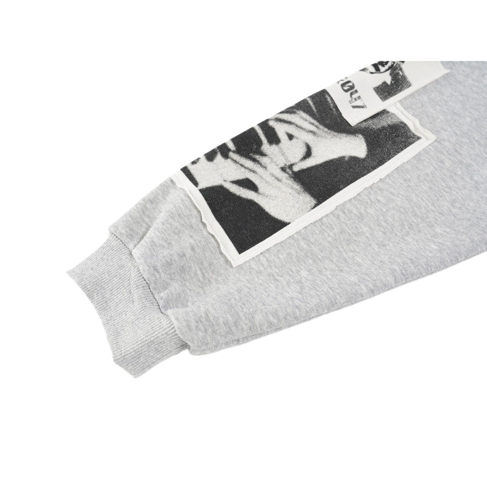 Patchwork Art Zip Hoodie - Thrashink
