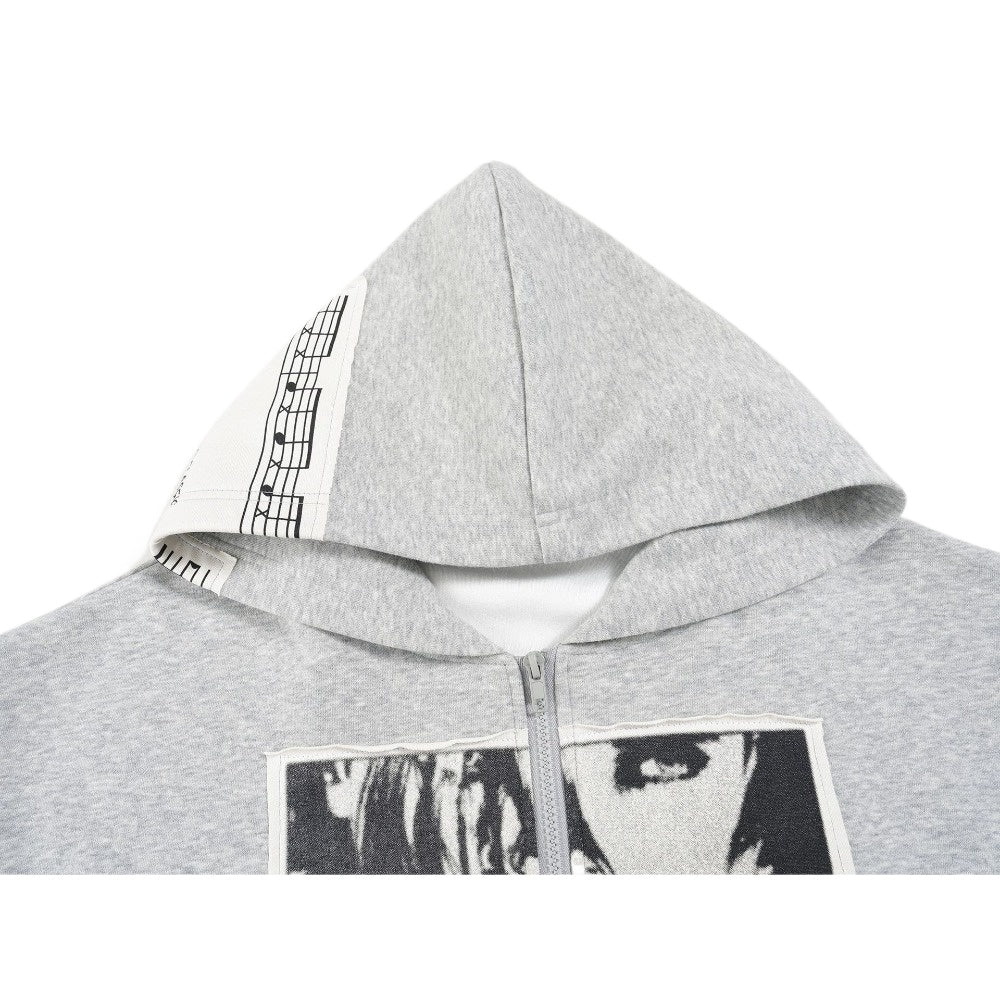 Patchwork Art Zip Hoodie - Thrashink