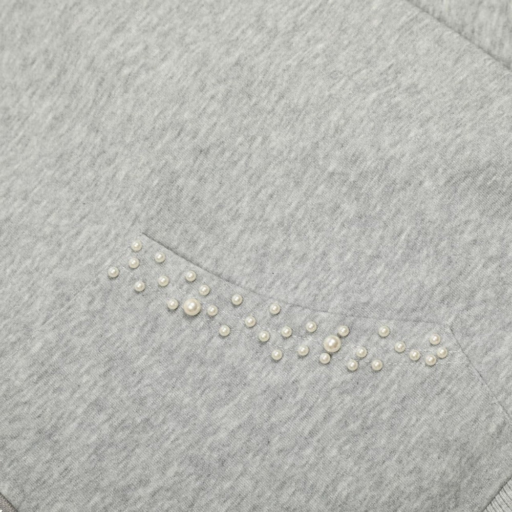 Pearl Studded Hoodie - Thrashink