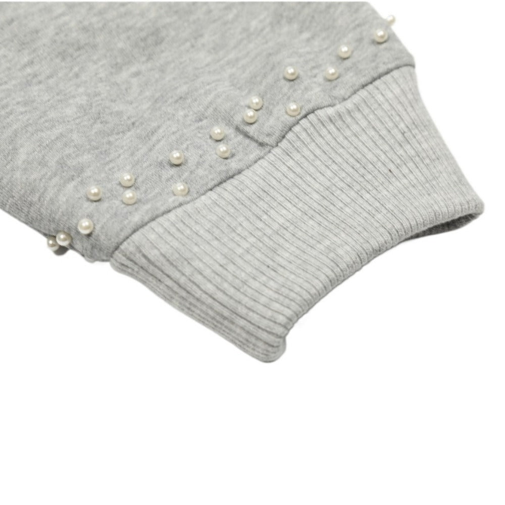 Pearl Studded Hoodie - Thrashink