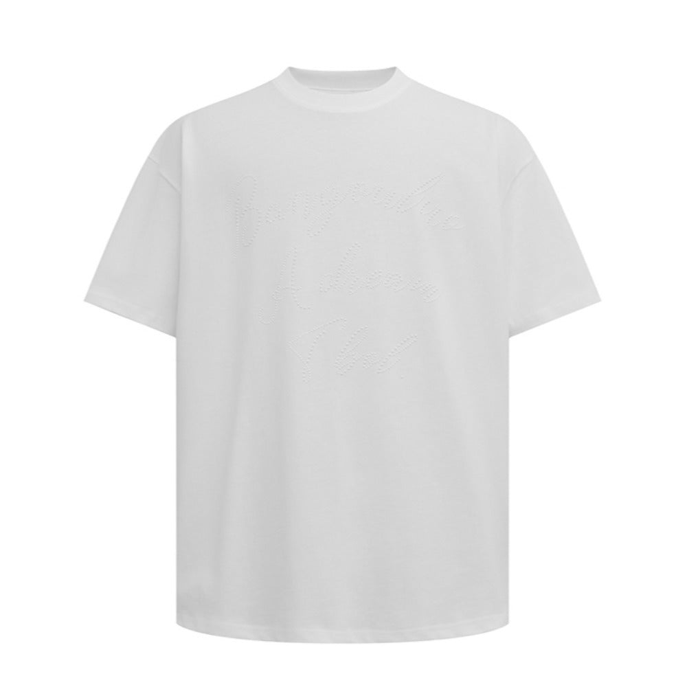 Pearl Studded Letter T-Shirt - Thrashink